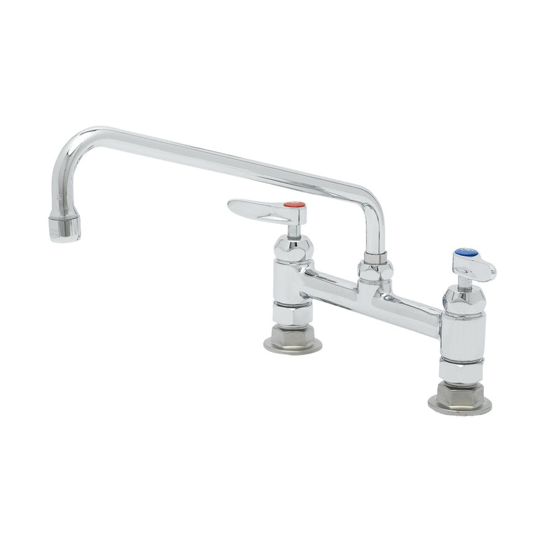 T&S Brass B-0221-CR-K-F10 Deck Faucet - Ceramas & 1.0 GPM Aerator