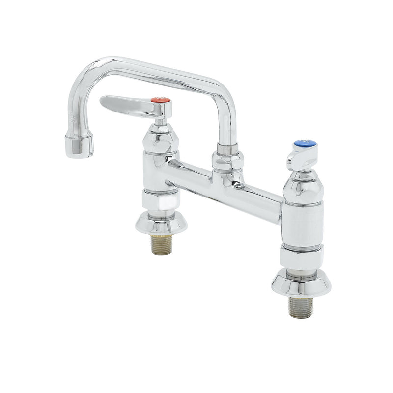 T&S Brass B-0222-EE Pantry Faucet - 8" Deck Mount & EE Inlets