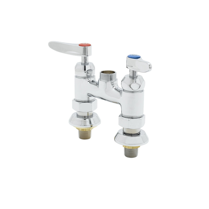 T&S Brass B-0225-EELN Mixing Faucet Base - 4" Deck Mount & EE Inlets