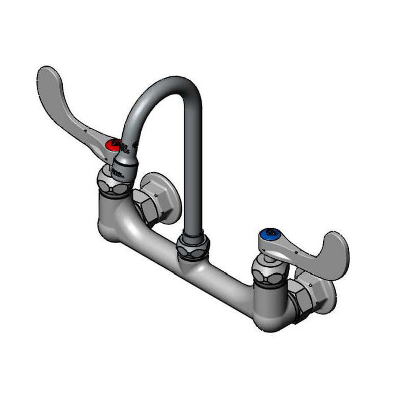 T&S Brass B-0230-187XWSC4 Pantry Faucet - Ceramas & 4" Wrist handles