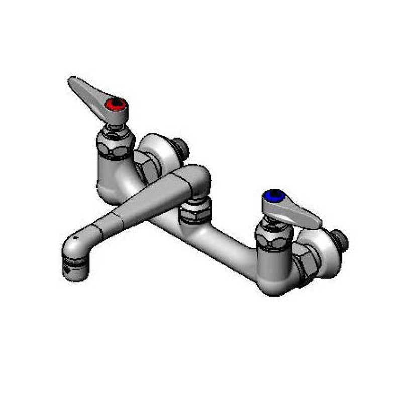 T&S Brass B-0234-EE Pantry Faucet - 8" Centers & EE Wall Inlets