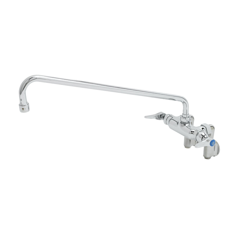 T&S Brass B-0240 Splash Mount Mixing Faucet - 18" Swivel Nozzle