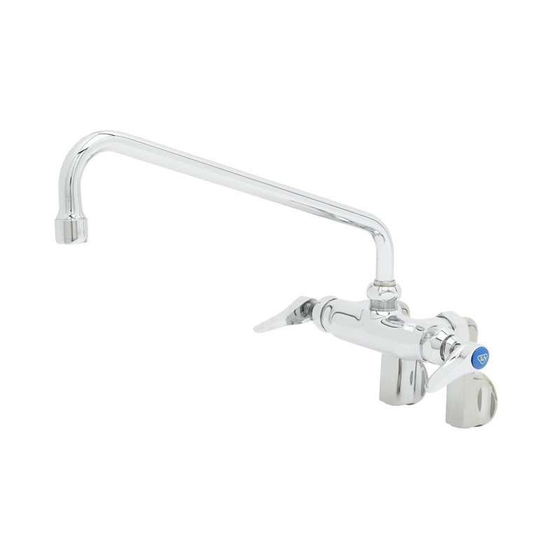 T&S Brass B-0241 Splash Mount Mixing Faucet - 12" Swivel Nozzle