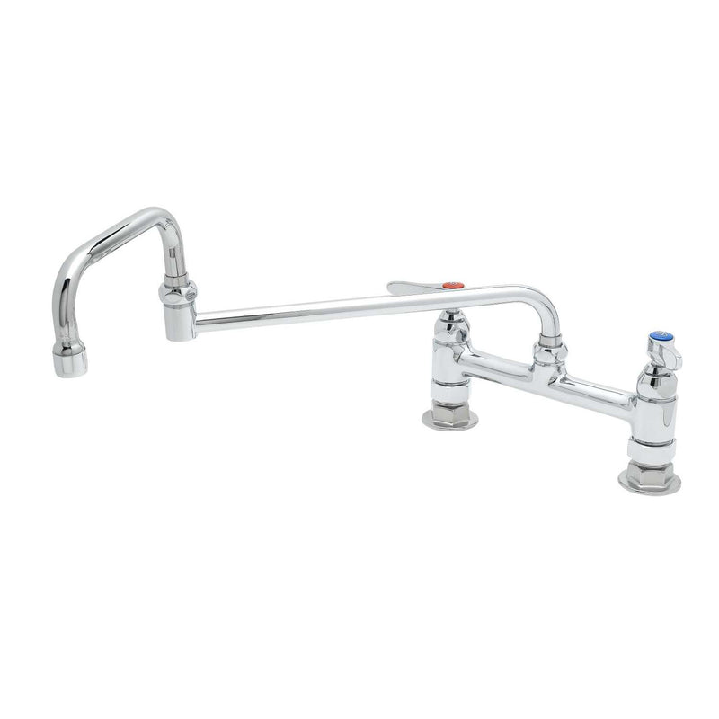 T&S Brass B-0245 Deck Mount Mixing Faucet - 18" Swivel Nozzle