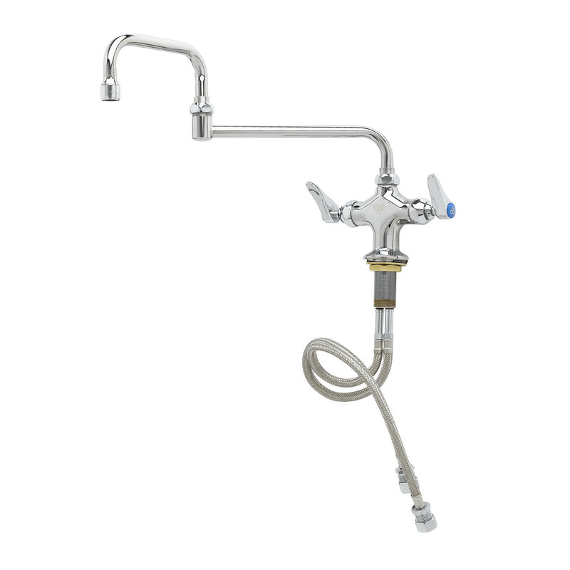 T&S Brass B-0251 Deck Mount Pantry Faucet - 15" Double-Joint