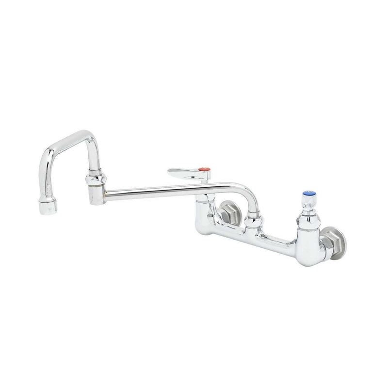 T&S Brass B-0267 Double Pantry Faucet - 12" Double-Jointed