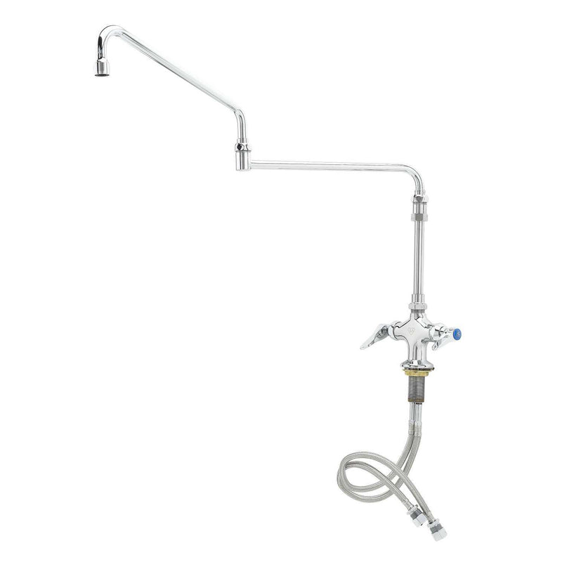 T&S Brass B-0268-04 Mixing Faucet - Single Hole & 24" Double-Joint