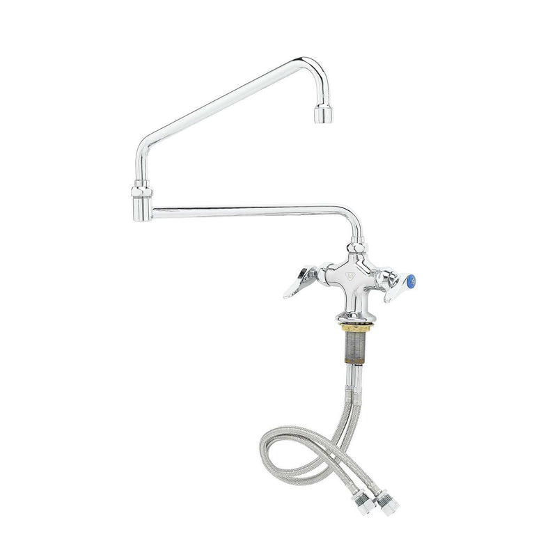 T&S Brass B-0268 Mixing Faucet - Single Hole & 24" Double-Joint