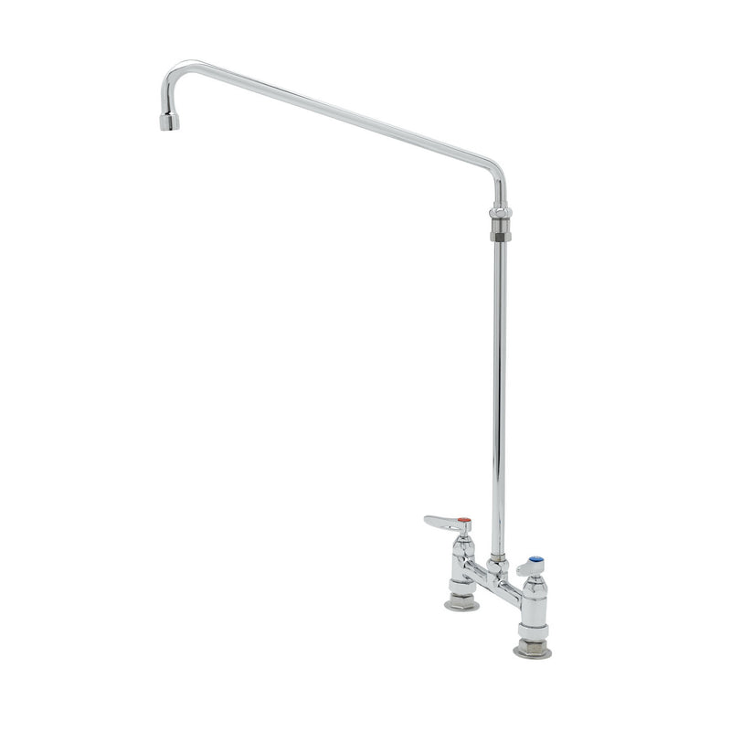 T&S Brass B-0280 Mixing Faucet - 18" Swivel Nozzle (Deck Mount)