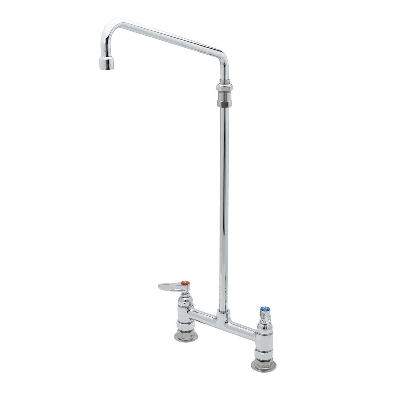 T&S Brass B-0281 Mixing Faucet - 12" Swivel Nozzle (Deck Mount)