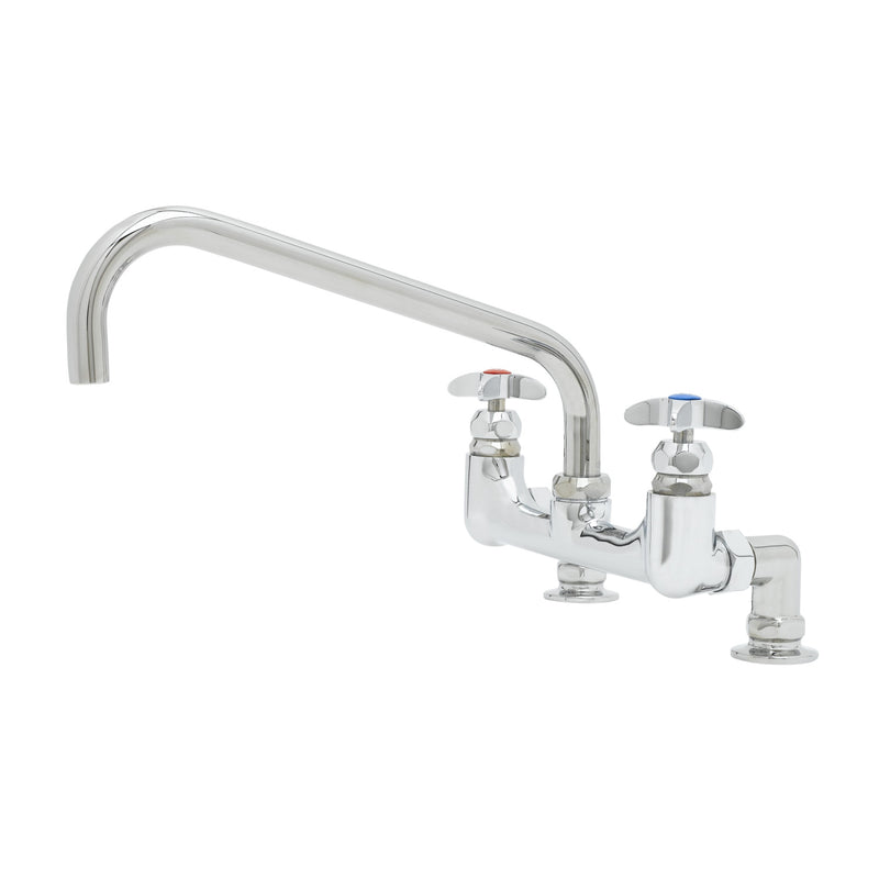 T&S Brass B-0293-01 Big-Flo Mixing Faucet - 8" Deck Mount & 12" Nozzle