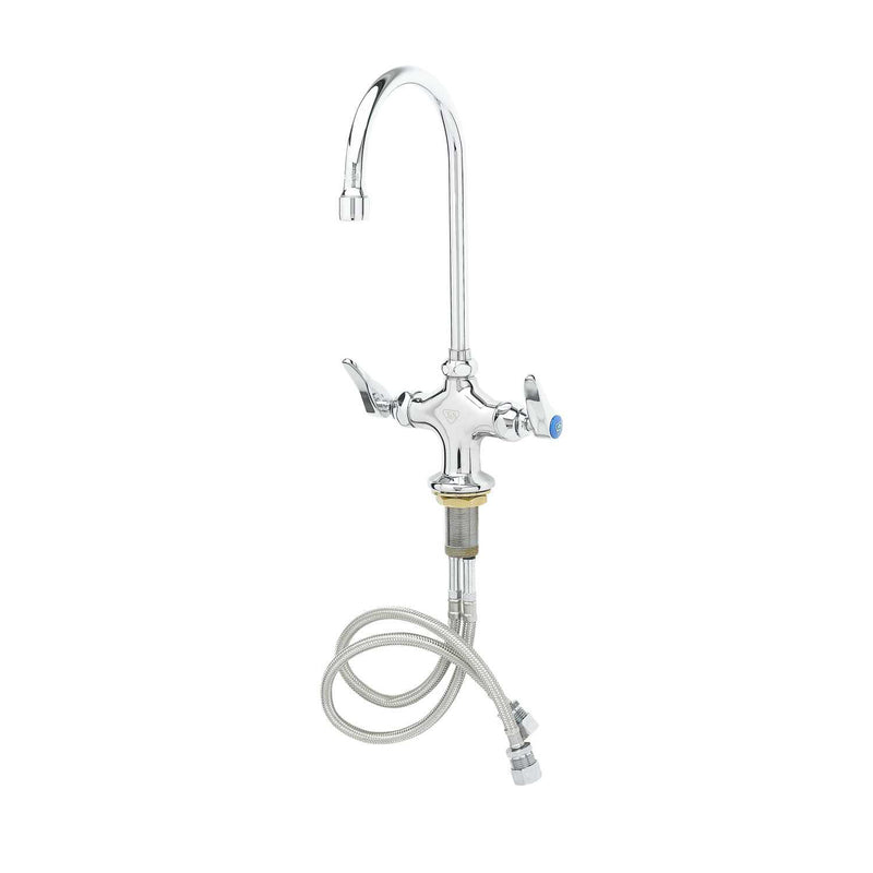 T&S Brass B-0300 Double Pantry Faucet - 5-3/4" Swivel Gooseneck