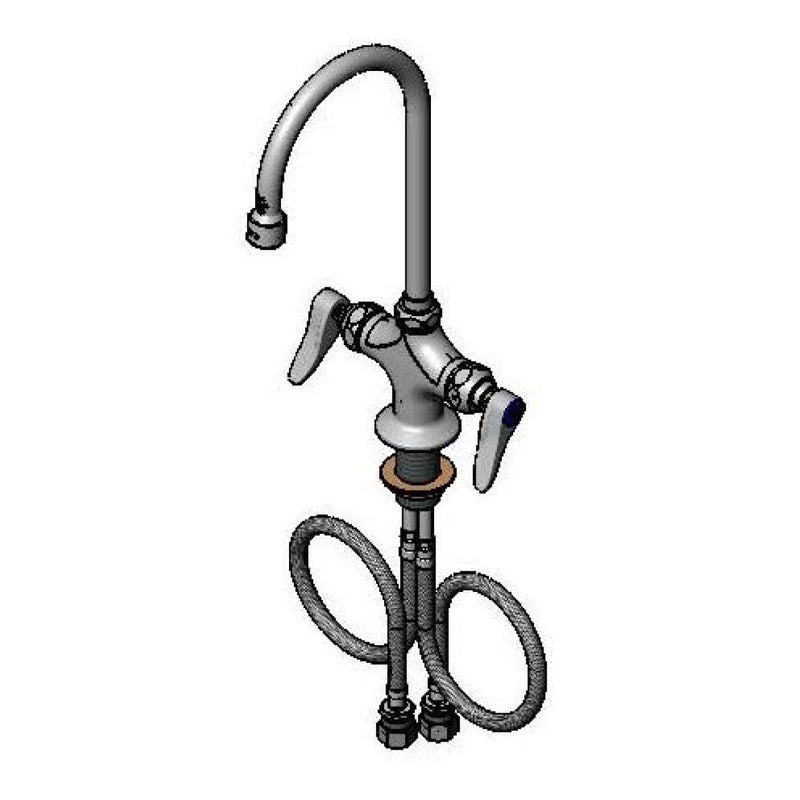 T&S Brass B-0302 Single Hole Pantry Faucet - 10-3/4" Gooseneck