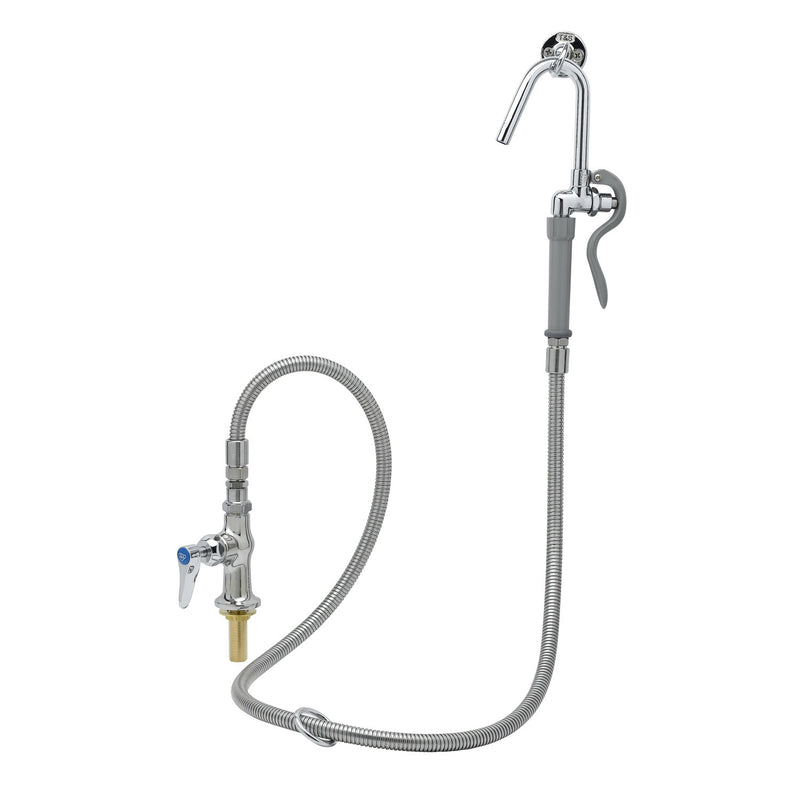 T&S Brass B-0305-102A-CR Single Pantry Base - Cerama & Hook Nozzle