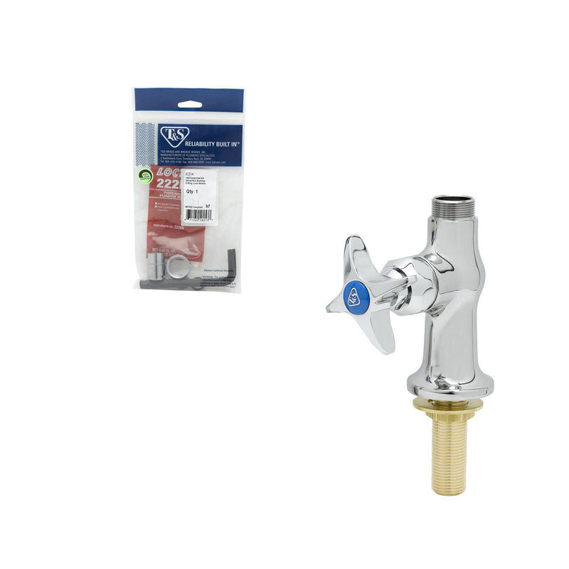 T&S Brass B-0305-LN-175F Pantry Faucet Base - 4-Arm Handle & Eterna