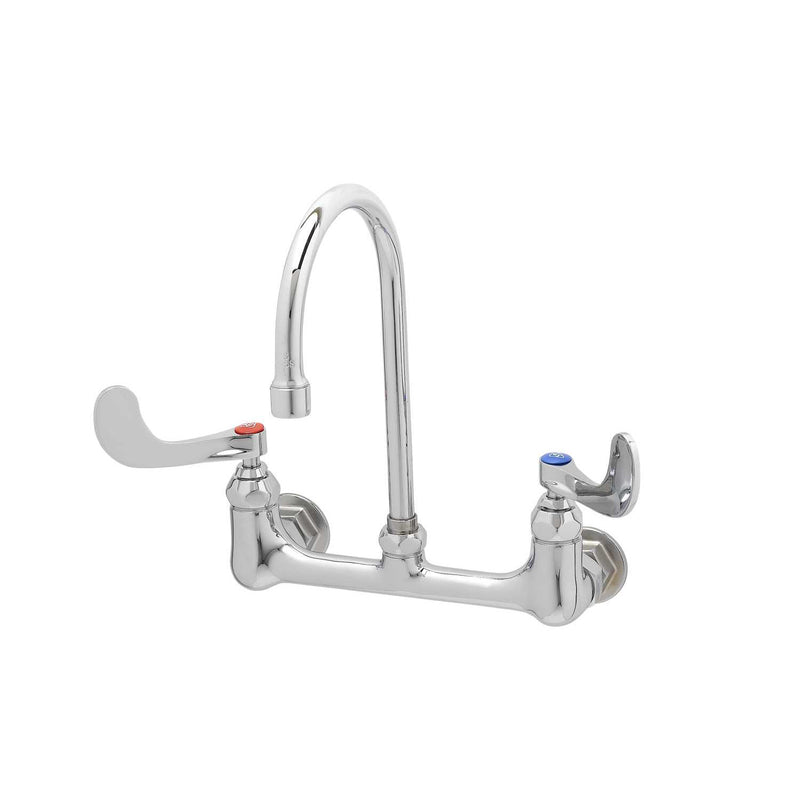 T&S Brass B-0330-04 Double Pantry Faucet - 8" Centers & 4" Wrist handles