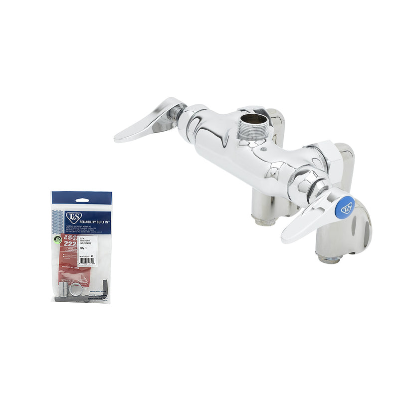 T&S Brass B-0342-LN Pantry Rigid Faucet - 4" Centers (Less Nozzle)
