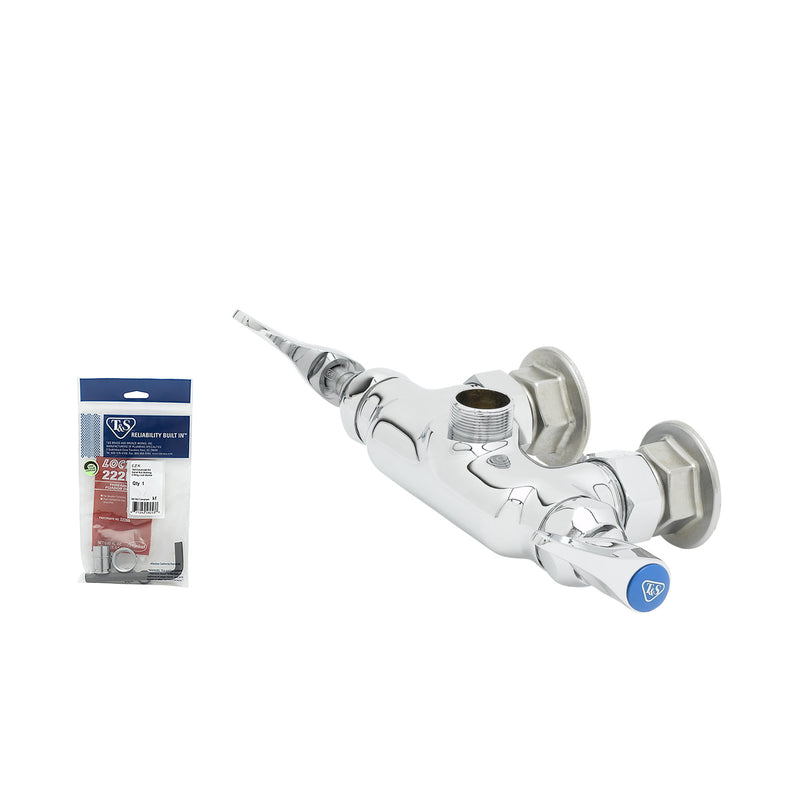 T&S Brass B-0345-LN Pantry Rigid Faucet - 3-3/8" Centers (Less Nozzle)