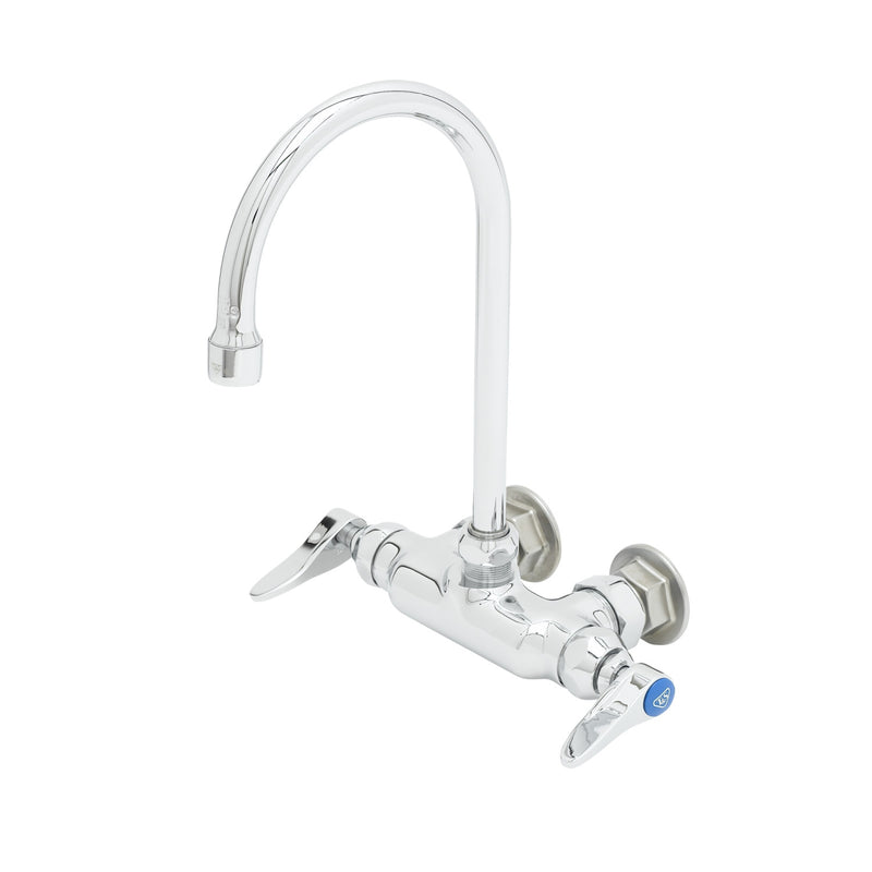 T&S Brass B-0345 Pantry Faucet - 3-3/8" Wall Mount & Gooseneck