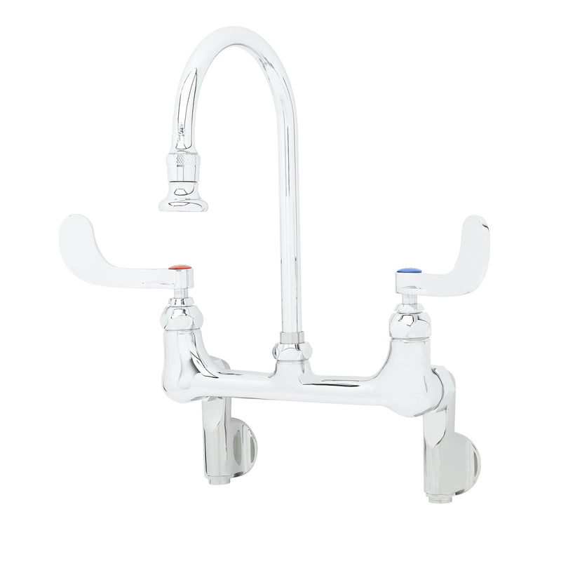 T&S Brass B-0355-04 Wall Mount Faucet - Adjustable Centers & Rosespray