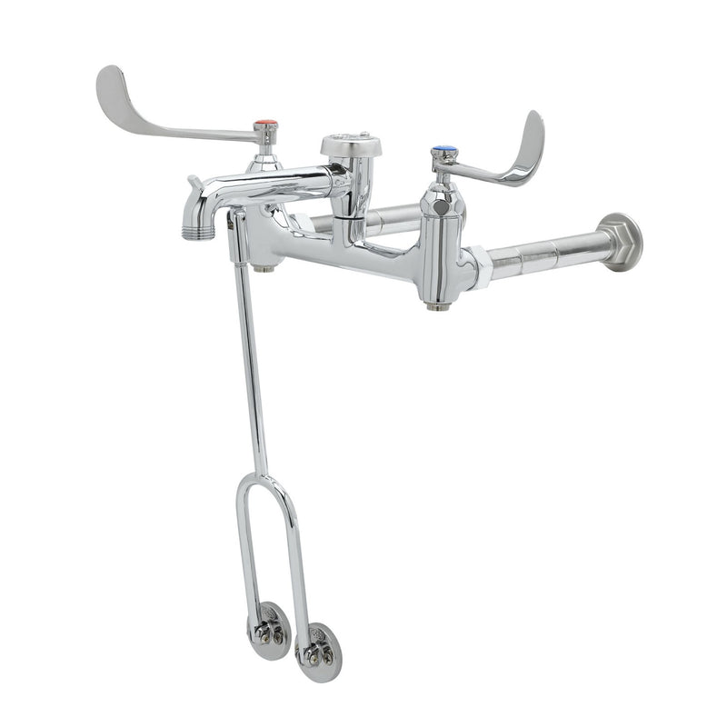 T&S Brass B-0363 Service Sink Faucet - Wrist Handles & Built-In Stops