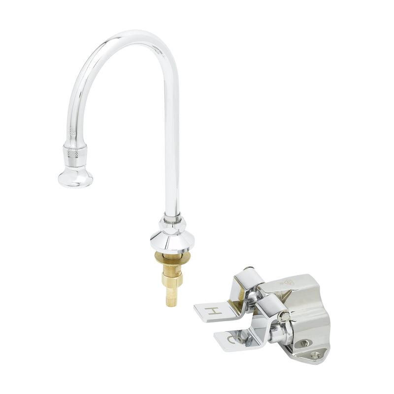 T&S Brass B-0502-03 Double Pedal Valve - Floor Mount & Rosespray