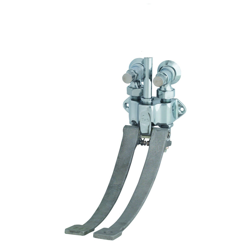 T&S Brass B-0504-03SL Double Pedal Valve - Wall Mount & Angle Stops
