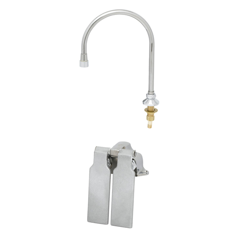 T&S Brass B-0509-D127XV12 Double Pedal Valve - 1.2 GPM Dummy Gooseneck