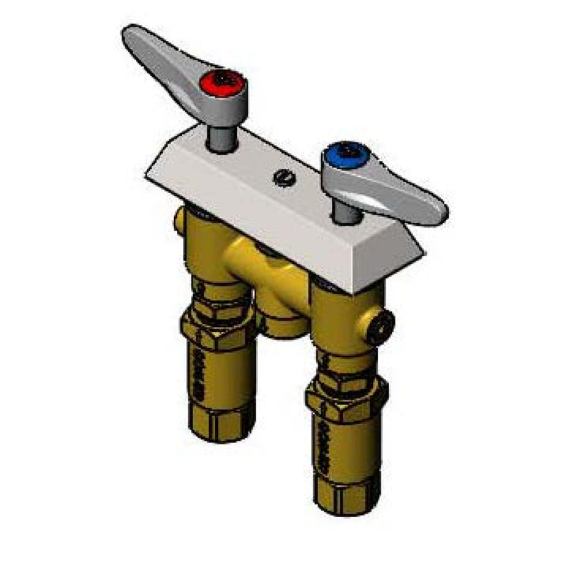 T&S Brass B-0513-01 Concealed Mixing Faucet - Check Valves & Adapters