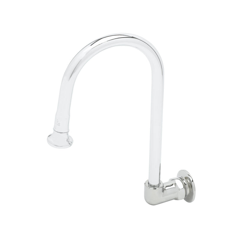 T&S Brass B-0535 Rigid Gooseneck Spout w/ Rose Spray
