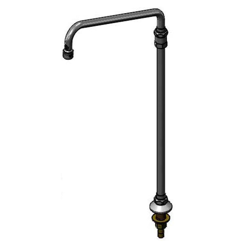 T&S Brass B-0542 Deck Mount Faucet Base - 12" Swing Nozzle