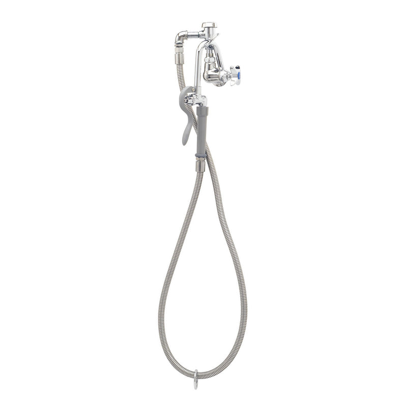 T&S Brass B-0605-H Pot Filler - Hot Index & Self-Closing Nozzle
