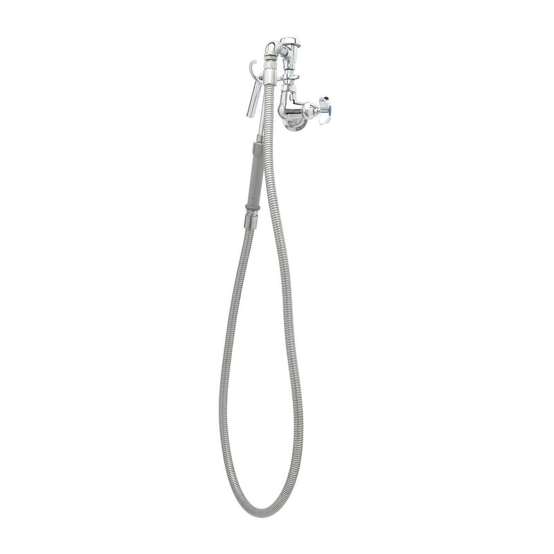 T&S Brass B-0606 Pot Filler - 60" Flex Hose & Hook Nozzle