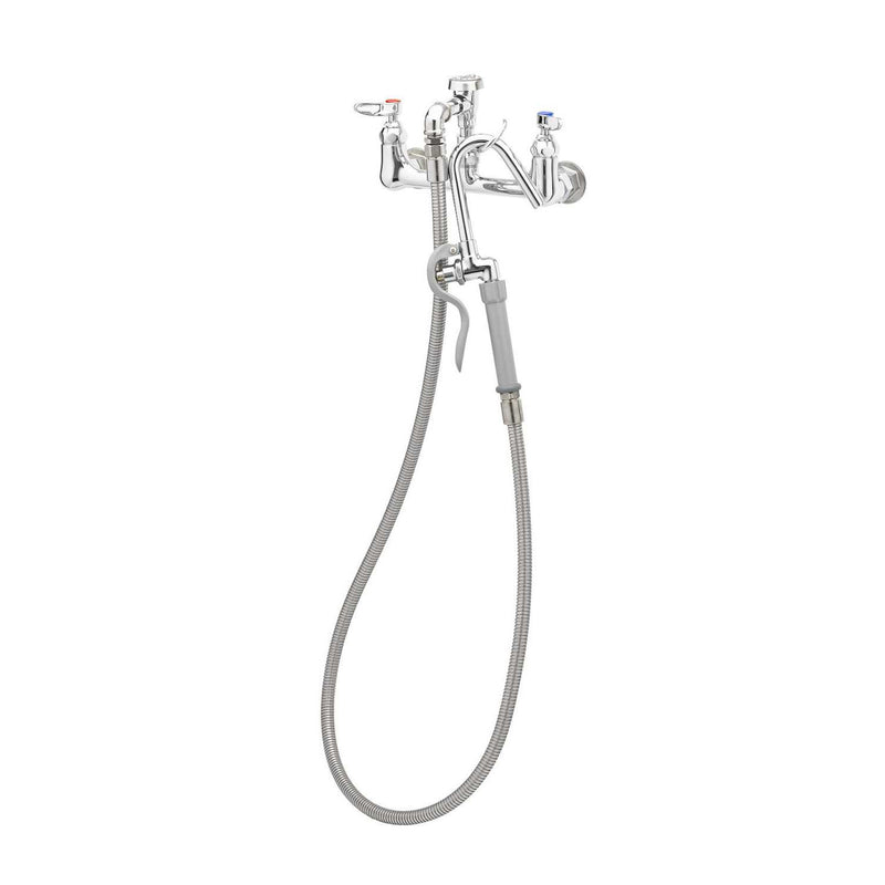 T&S Brass B-0610 Pot Filler - 68" Flex Hose & Hook Nozzle