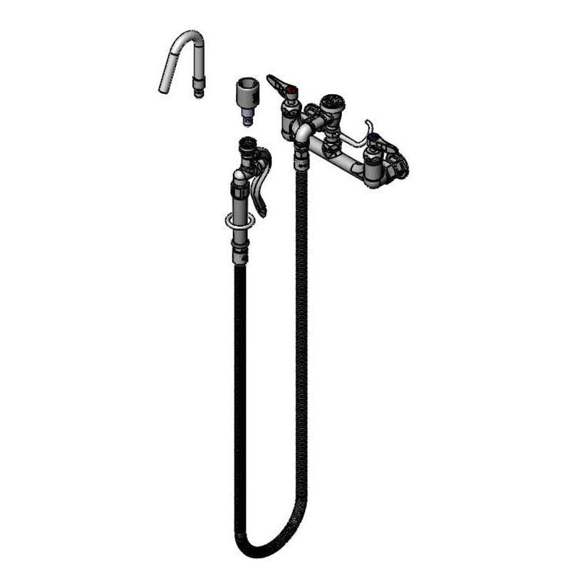 T&S Brass B-0613 Washdown Faucet - VB & QD Spray Valve