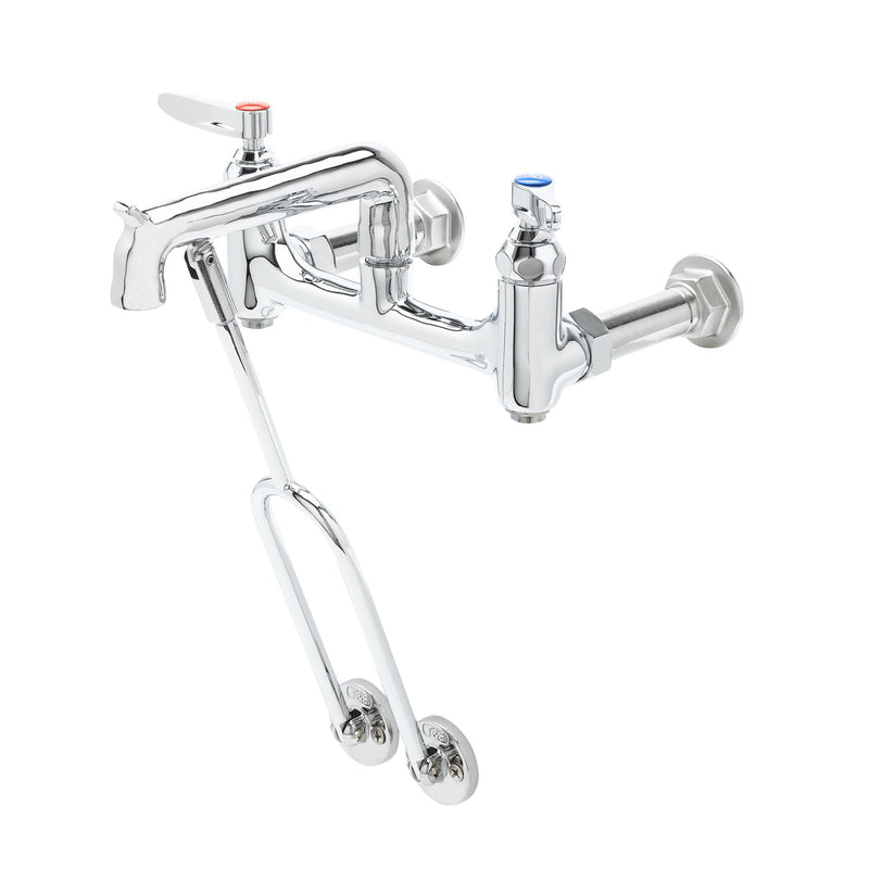 T&S Brass B-0650-BSTP Service Sink Faucet - Built-In Stops & Wall Brace