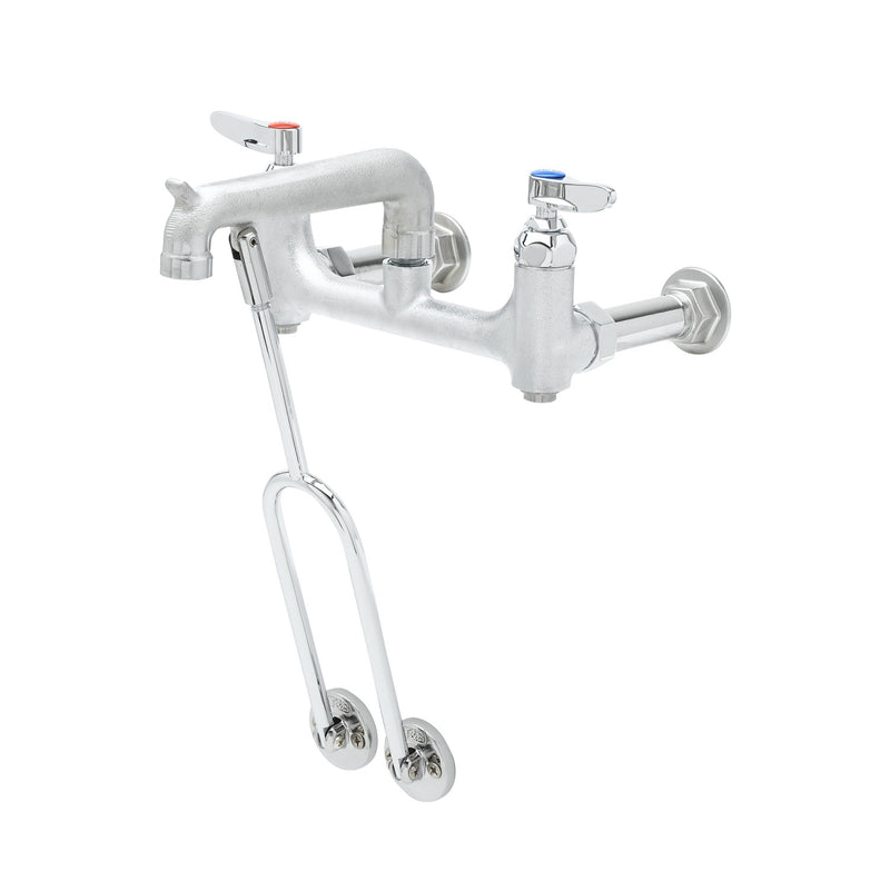 T&S Brass B-0650-BSTR Service Sink Faucet - Built-In Stops & Wall Brace