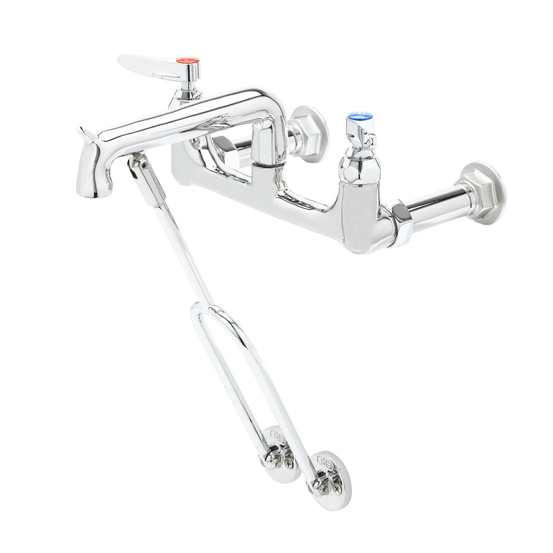T&S Brass B-0650-POL Service Sink Faucet - Wall Brace & Polished Chrome