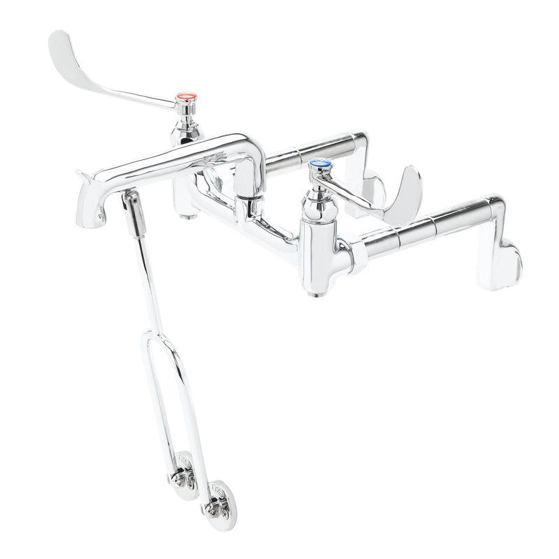 T&S Brass B-0652 Service Sink Faucet - 6" Wrist Handles & Adjustable Centers