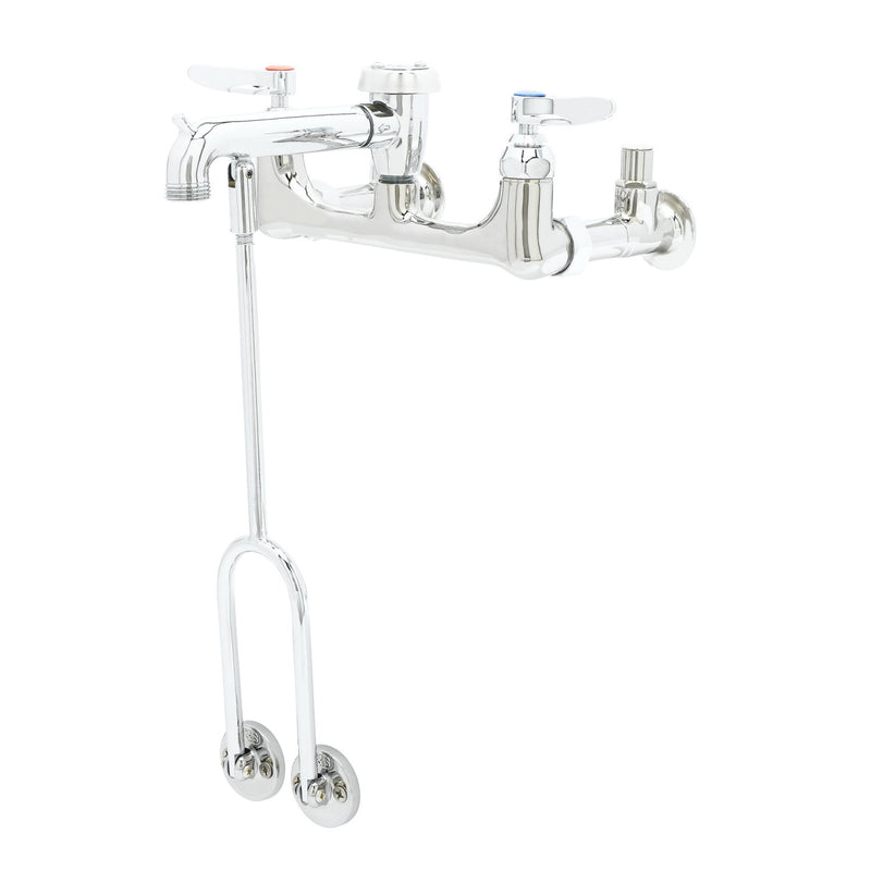 T&S Brass B-0656-POL Service Sink Faucet - Integral Stops (Polished)