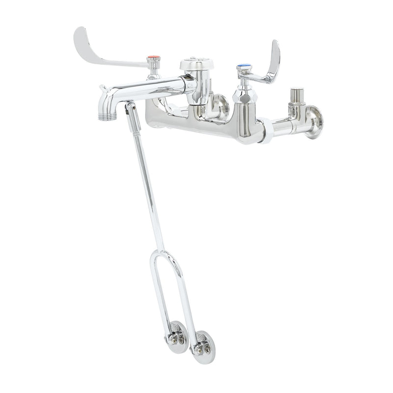 T&S Brass B-0657 Service Sink Faucet - Wrist Handles & Vacuum Breaker
