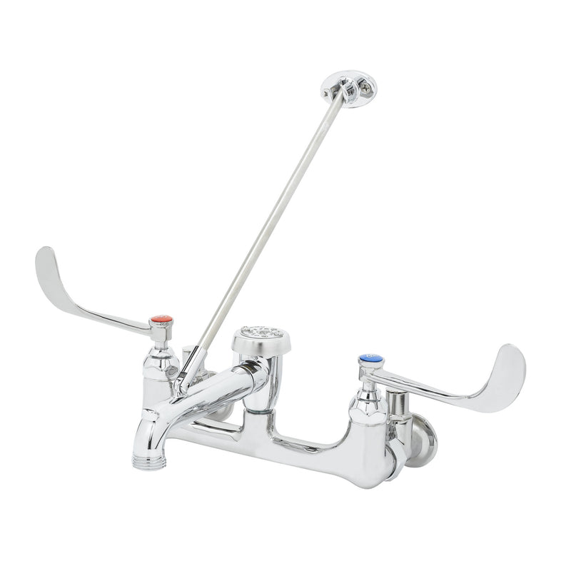 T&S Brass B-0658 Service Sink Faucet - 8" Centers & Pail Hook