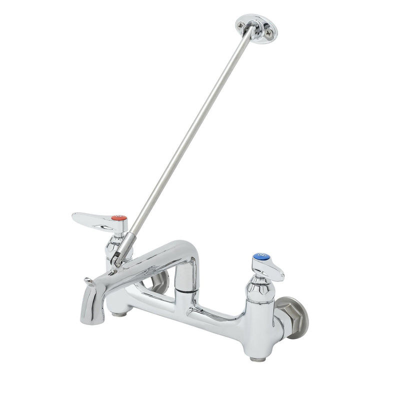 T&S Brass B-0660-BSTP Service Sink Faucet - Built-In Stops & Wall Brace