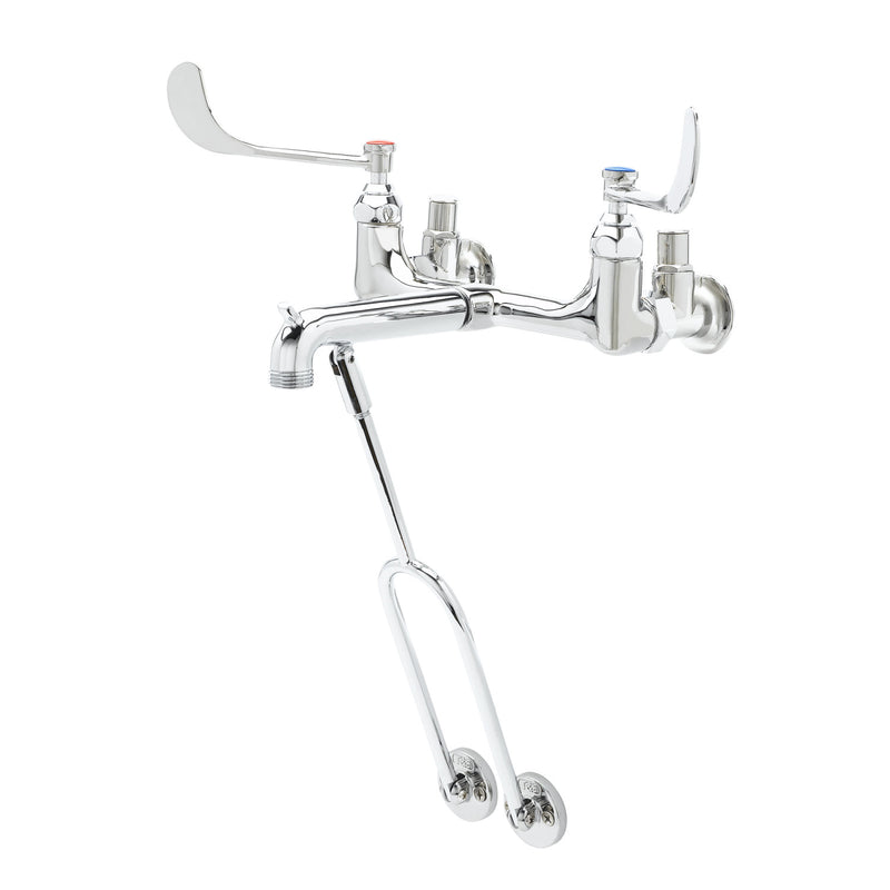 T&S Brass B-0664 Service Sink Faucet - 8" Centers & Integral Stops