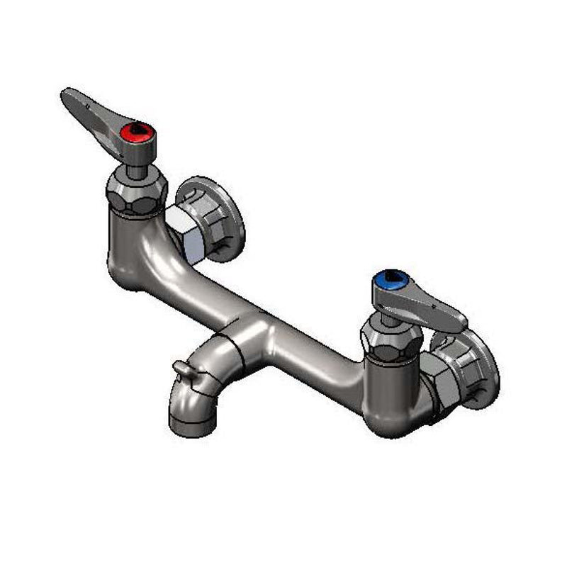 T&S Brass B-0672-CR-RGH Service Sink Faucet - Ceramas & Pail Hook (Rough)