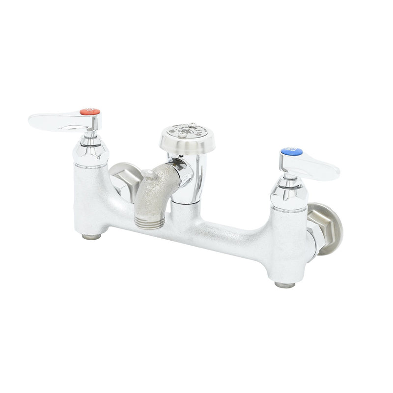 T&S Brass B-0674-BSTR Service Sink Faucet - Built-In Stops & Rough Chrome