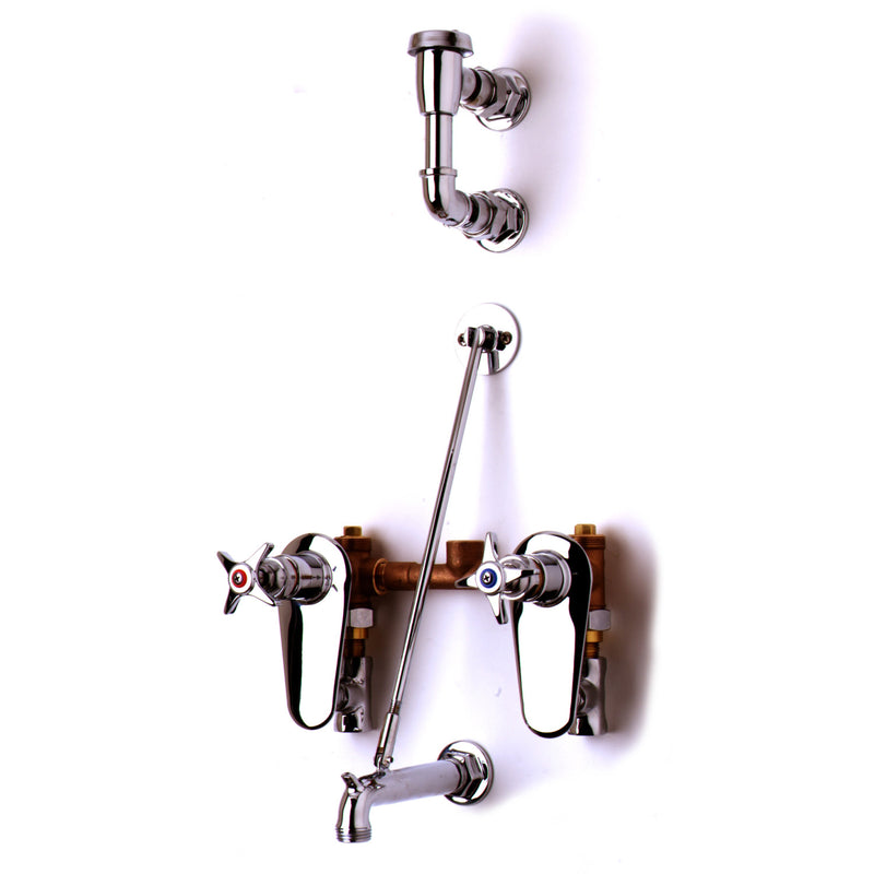 T&S Brass B-0695-ST Concealed Service Sink Faucet - Vacuum Breaker & Stops