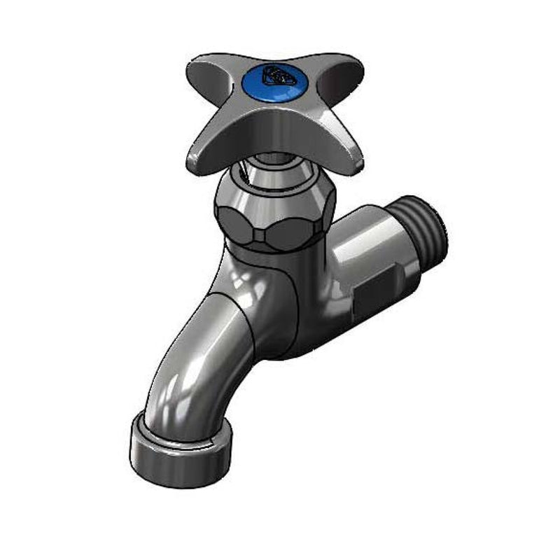 T&S Brass B-0703 Splash Mount Sill Faucet - 3-1/4" Spout