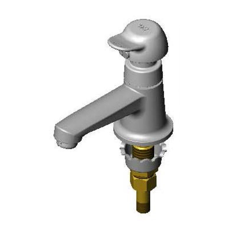 T&S Brass B-0712-VF05-PA Metering Sill Faucet - Pivot Action & 0.5 GPM VR