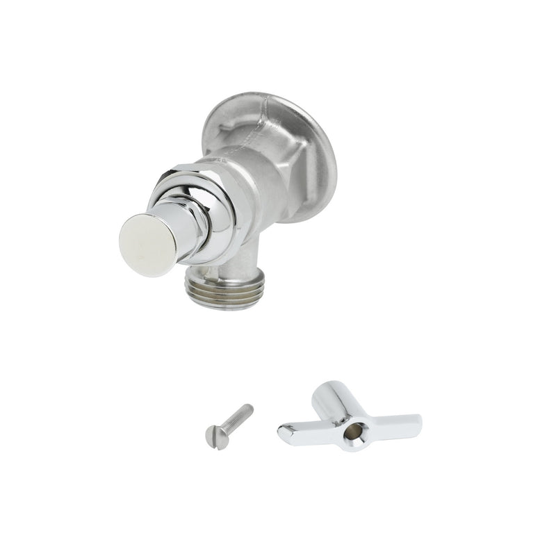 T&S Brass B-0731-POL Sill Faucet - Polished Chrome & Screwdriver Handle